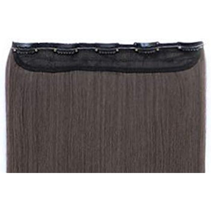 DILLARDS Long Straight Seamless Hair Extension Piece Five Clips For Women Brown - Image 2